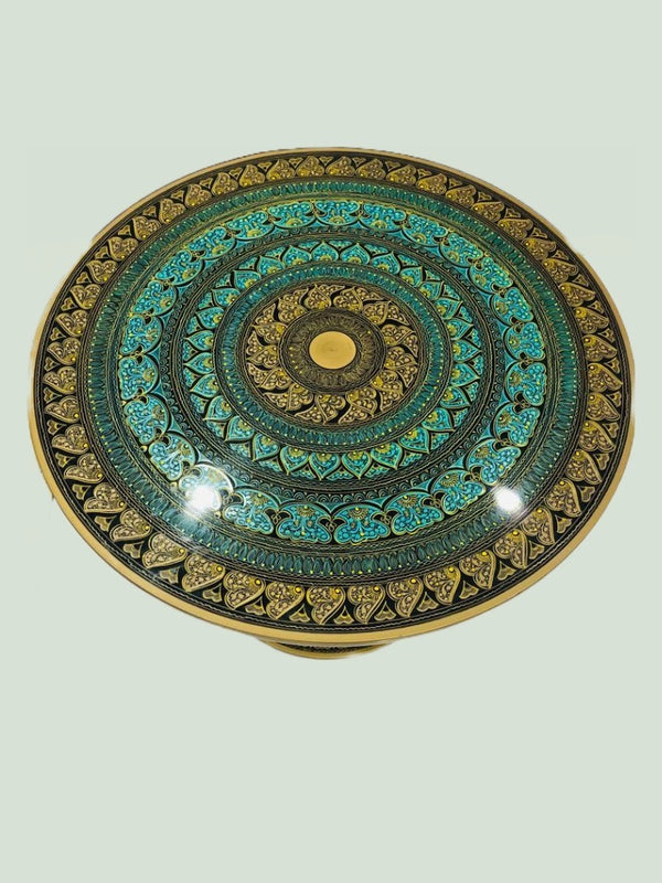 Hand Painted Naksheen Art Round Coffee Table 24"