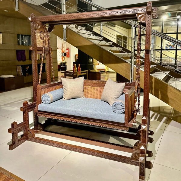 Large Indoor Wooden Swing - Contemporary & Traditional